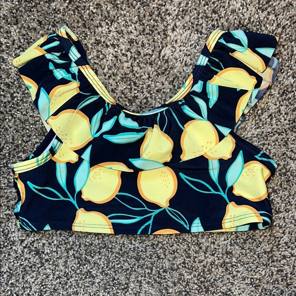 NWOT Cat & Jack Blue and Yellow Geometric Bikini Swim Set - Picture 3 of 3